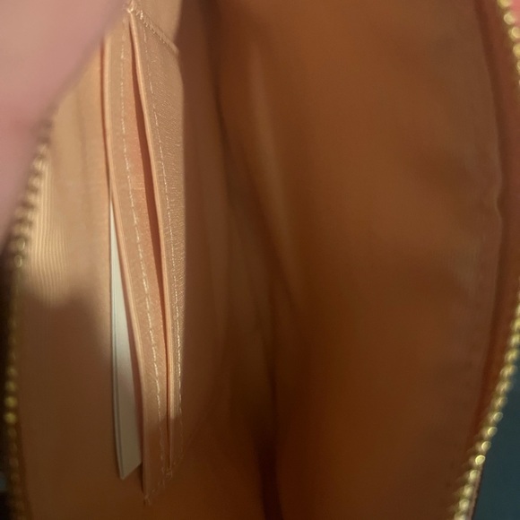 Coach Peach Leather Wristlet with Gold Logo - Picture 4 of 4